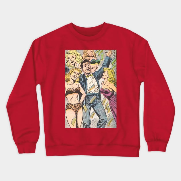 Playboy and blonds Crewneck Sweatshirt by Comic Dzyns